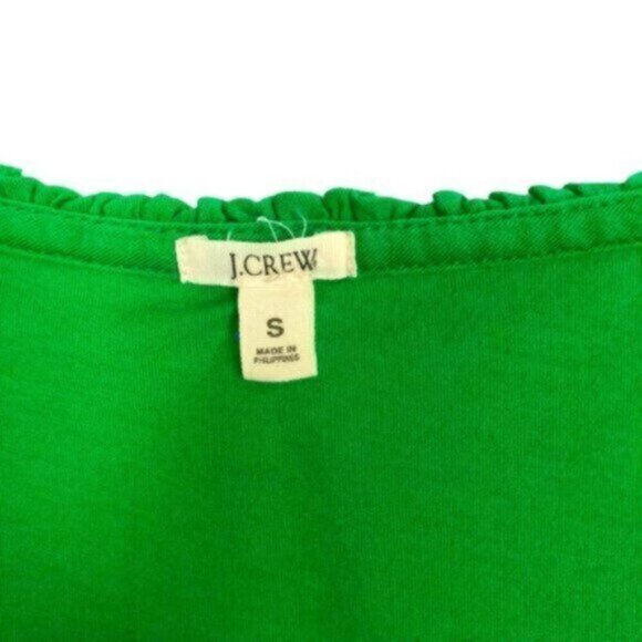 J. Crew | Women's Green Sleeveless V-Neck Jersey Knit Top Size Small - Picture 3 of 7